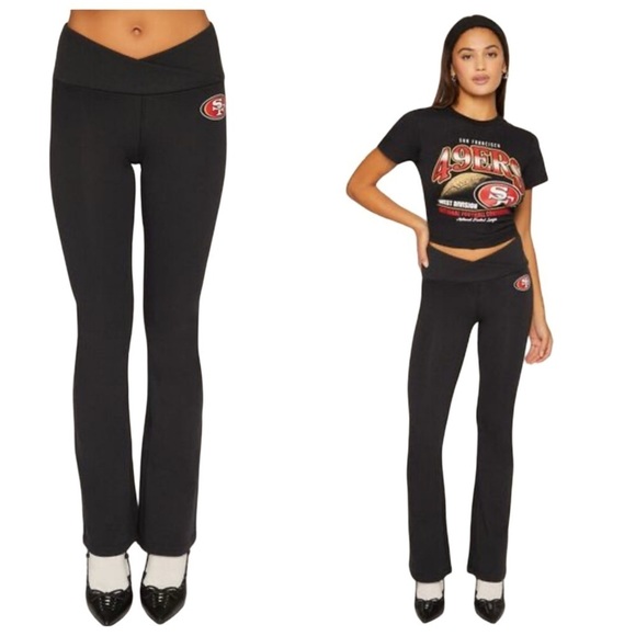 Forever 21 Women’s San Francisco 49ers Flare Pants XS - Picture 1 of 10